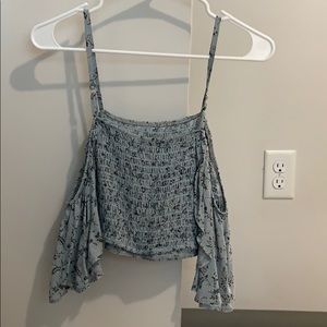 Floral American Eagle tank